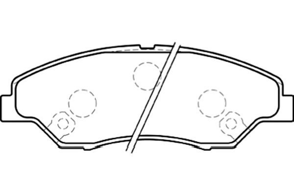 KAVO PARTS stabdžių trinkelių rinkinys, diskinis stabdys BP-4009